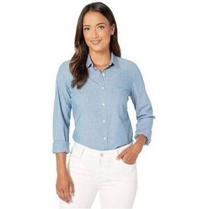 Untuckit Blue Denim Button Down Shirt NWOT